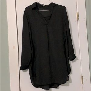 Collared shirt mini dress / tunic